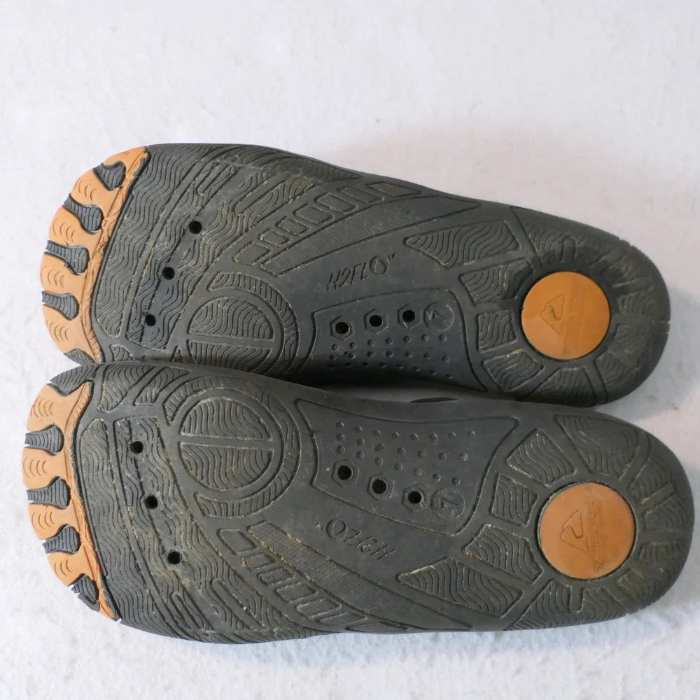 Ozark Trail Mens H2FLO Water Shoes 7 Black Gorpcore Hiking River Beach Adventure